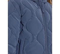 Sam Edelman Big Girls Velvet Touch Onion Quilted Jacket