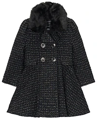 S Rothschild Big Girls Tweed Princess Dress Coat