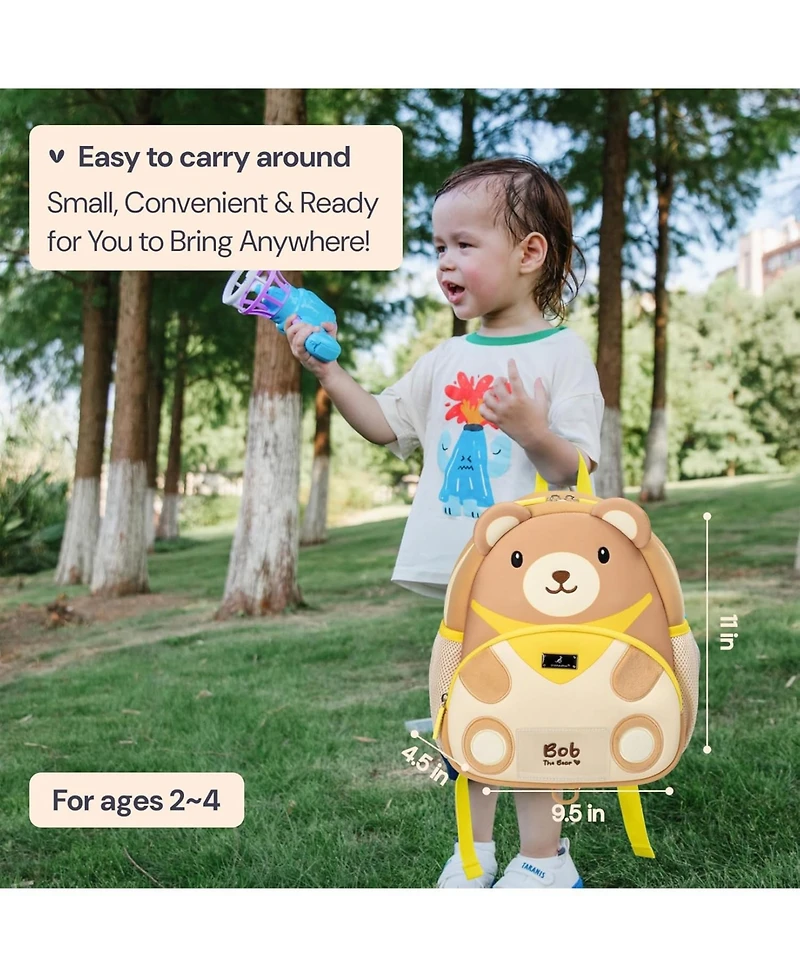 BabbleRoo Toddler Backpack for Boys and Girls Cooper the Cat with Leash