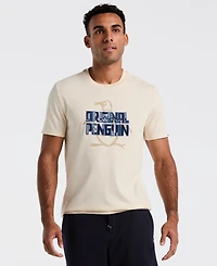 Original Penguin Men's Graphic Applique Logo Short Sleeve Jersey T-Shirt