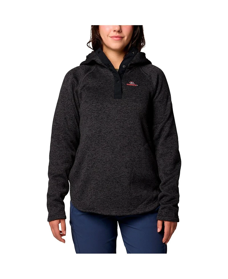 Columbia Women's Black Georgia Bulldogs Sweater Weather Raglan Pullover Hoodie