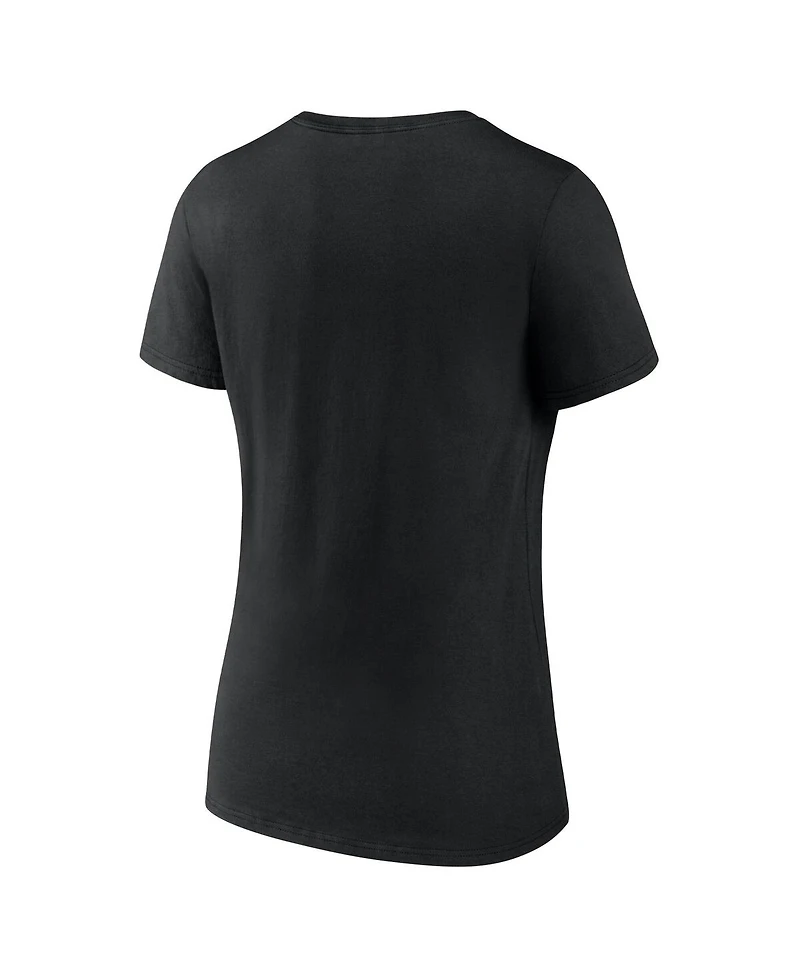 Fanatics Women's Black Boston Bruins Authentic Pro Core Primary V-Neck T-Shirt