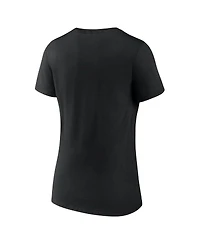 Fanatics Women's Black Boston Bruins Authentic Pro Core Primary V-Neck T-Shirt