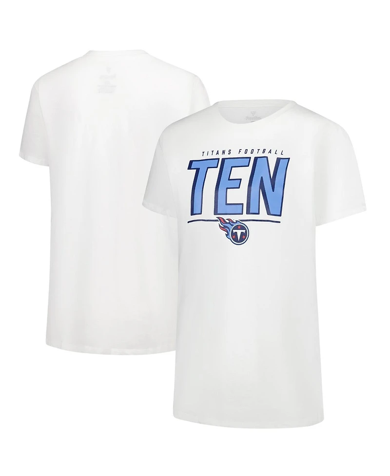 Fanatics Women's White Tennessee Titans Cheerleader T-Shirt