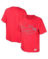 Colosseum Women's Scarlet Ohio State Buckeyes Lasso Oversized T-Shirt