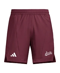 Adidas Men's Maroon Mississippi State Bulldogs Program Woven Training Shorts