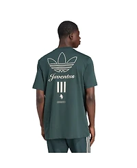 Adidas Men's Green Juventus Terrace Icons Collection Graphic T-Shirt