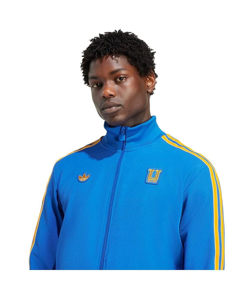 Adidas Men's Blue Tigres Uanl Terrace Icons Full-Zip Track Jacket