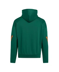 Adidas Men's Green Miami Hurricanes Z.n.e. Pullover Hoodie