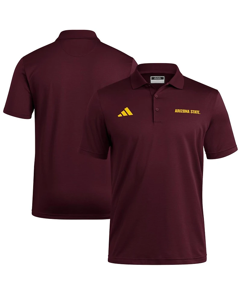 Adidas Men's Maroon Arizona State Sun Devils Ultimate 365 Ottoman Polo Shirt