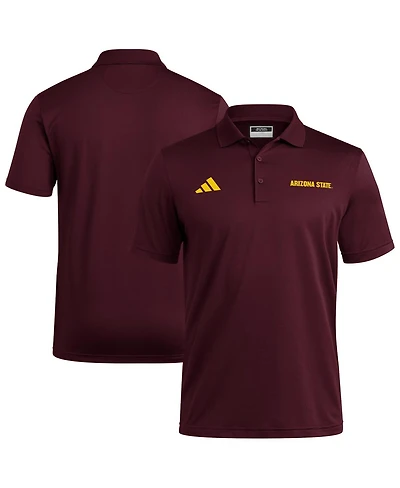 Adidas Men's Maroon Arizona State Sun Devils Ultimate 365 Ottoman Polo Shirt