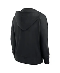 Fanatics Women's Black Cincinnati Bengals Blitz Left Lace-Up Pullover Hoodie