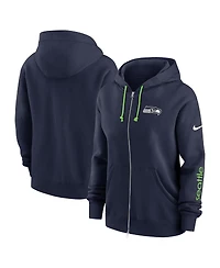 Nike Women's College Navy Seattle Seahawks Plus Phoenix Full-Zip Hoodie