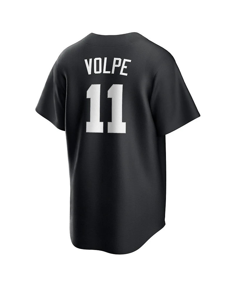 Nike Men's Anthony Volpe Black New York Yankees Lights Out Replica Player Jersey