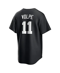 Nike Men's Anthony Volpe Black New York Yankees Lights Out Replica Player Jersey