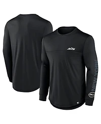 Fanatics Men's Black New York Jets Blackout Long Sleeve T-Shirt