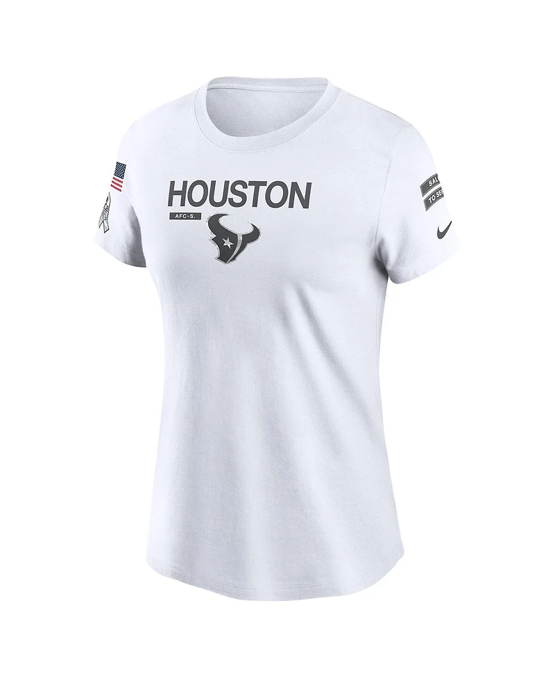 Nike Women's White Houston Texans 2024 Salute to Service Legend Performance T-Shirt