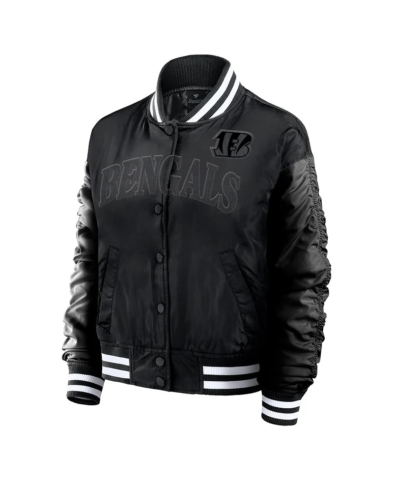 Fanatics Women's Black Cincinnati Bengals Elements Wave Full-Snap Jacket
