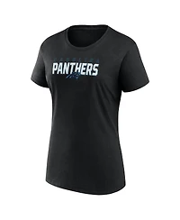 Logo Athletic Women's Black Carolina Panthers Lean T-Shirt