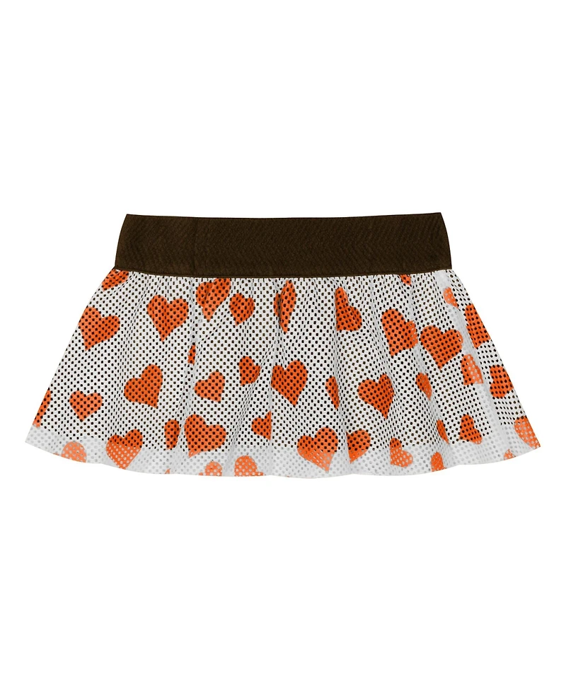 Outerstuff Baby Boys and Girls Cleveland Browns Love My Team Bodysuit Skirt Set