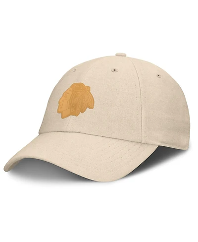 Fanatics Men's Tan Chicago Blackhawks Front Office Canvas Adjustable Hat