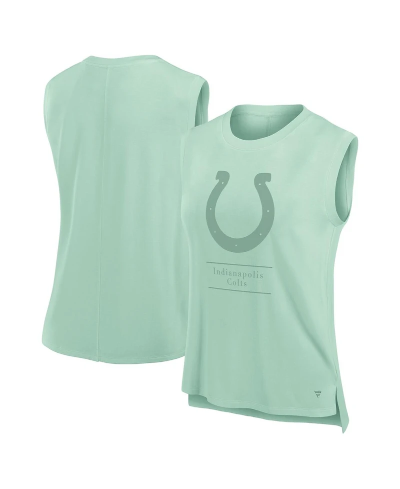 Fanatics Women's Mint Indianapolis Colts Studio Embrace Tank Top