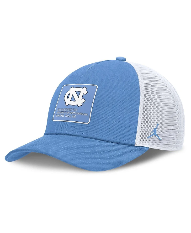 Jordan Men's Carolina Blue/White North Carolina Tar Heels 2025 On-Field Rise Engineered Trucker Adjustable Hat