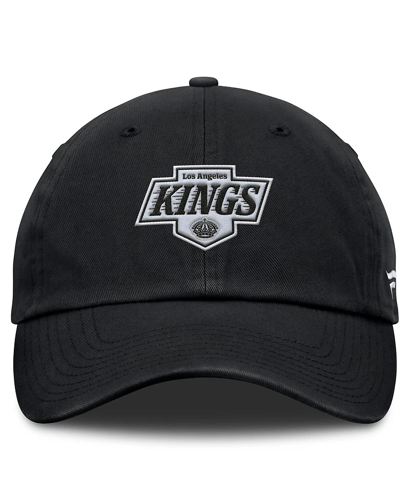 Fanatics Men's Black Los Angeles Kings Primary Logo Adjustable Hat