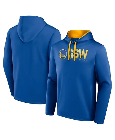 Logo Athletic Men's Royal Golden State Warriors Head Start Pullover Hoodie