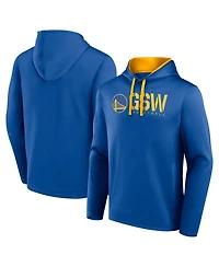 Logo Athletic Men's Royal Golden State Warriors Head Start Pullover Hoodie