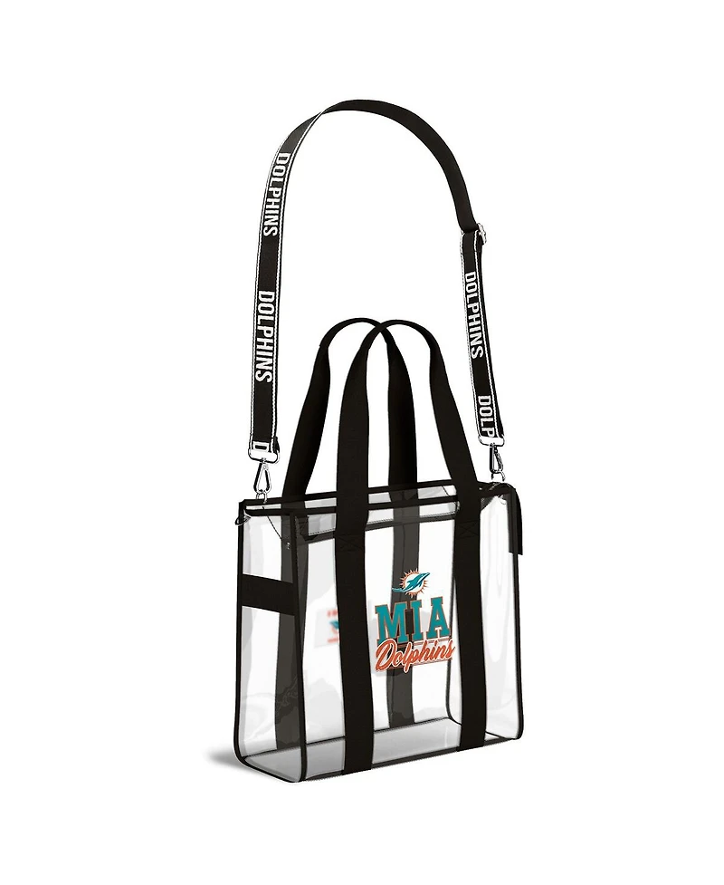 Wear by Erin Andrews Miami Dolphins Stadium Tote Bag with Team Color Trim