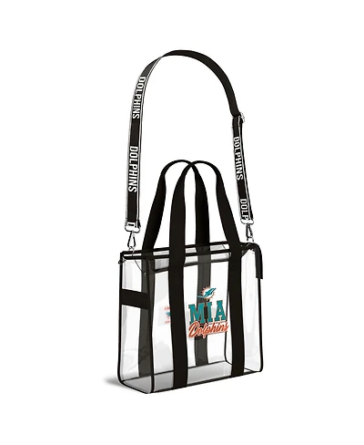 Wear by Erin Andrews Miami Dolphins Stadium Tote Bag with Team Color Trim