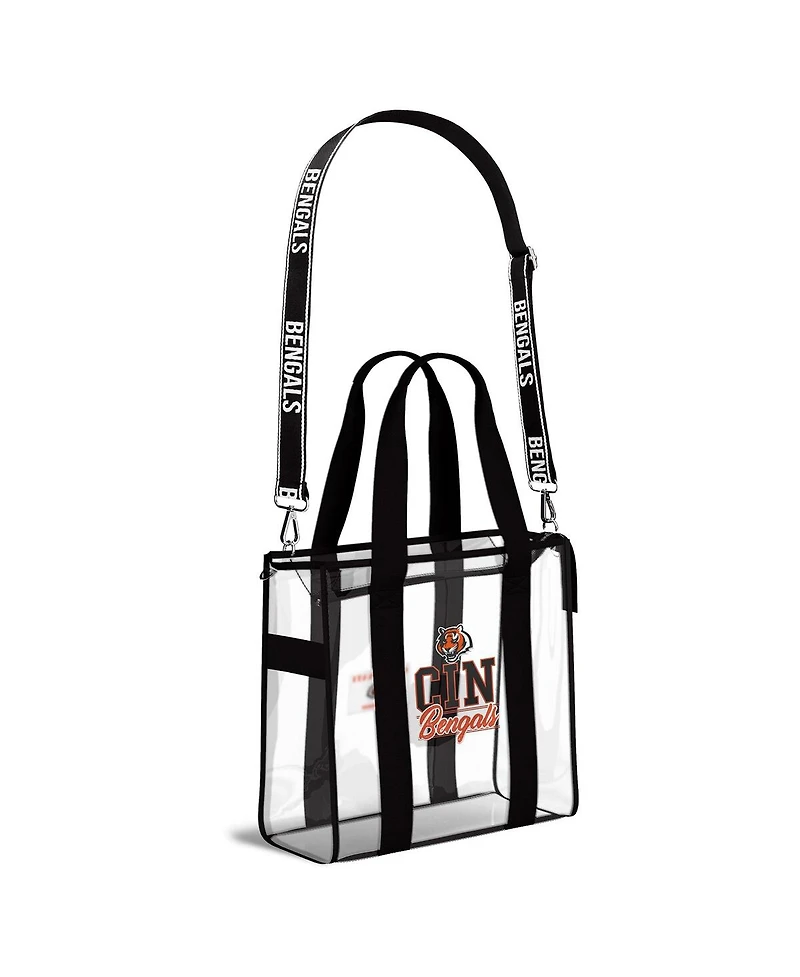 Wear by Erin Andrews Cincinnati Bengals Stadium Tote Bag with Team Color Trim