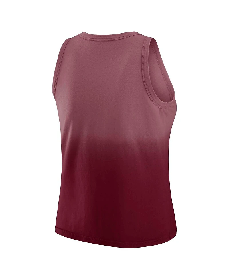 Wear by Erin Andrews Women's x Gracie Hunt Burgundy Washington Commanders Ombre Tank Top