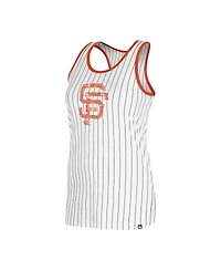 New Era Women's White San Francisco Giants Gameday Pinstripe Tank Top