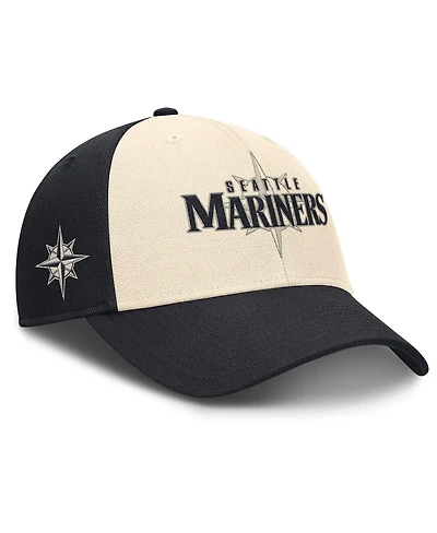 Nike Men's Navy/Natural Seattle Mariners Statement Club Performance Adjustable Hat