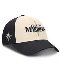 Nike Men's Navy/Natural Seattle Mariners Statement Club Performance Adjustable Hat