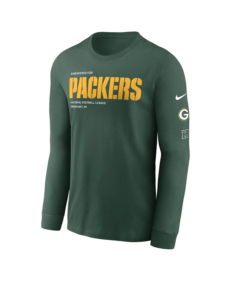 Nike Men's Green Bay Packers Play to Win Essential Long Sleeve T-Shirt