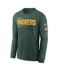 Nike Men's Green Bay Packers Play to Win Essential Long Sleeve T-Shirt