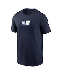 Jordan Men's Navy North Carolina Tar Heels Campus Logo Swoosh T-Shirt