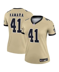 Nike Women's Alvin Kamara Gold New Orleans Saints Gameday Golds Alternate Legend Player Performance Top