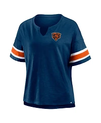 Fanatics Women's Navy Chicago Bears Redzone Curl Route T-Shirt