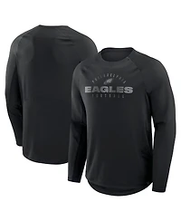 Fanatics Men's Black Philadelphia Eagles Coverage Scheme Long Sleeve T-Shirt