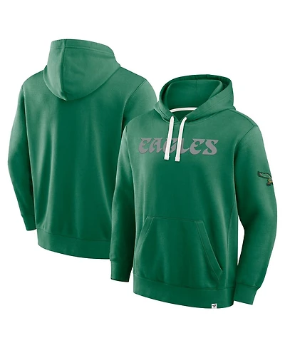 Fanatics Men's Kelly Green Philadelphia Eagles New Horizons Heritage Pullover Hoodie