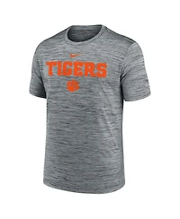Nike Men's Charcoal Clemson Tigers 2025 Sideline Velocity Performance T-Shirt
