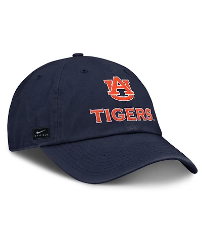 Nike Men's Navy Auburn Tigers 2025 Sideline Club Adjustable Hat