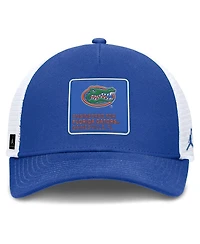 Jordan Men's Royal/White Florida Gators 2025 On-Field Rise Engineered Trucker Adjustable Hat
