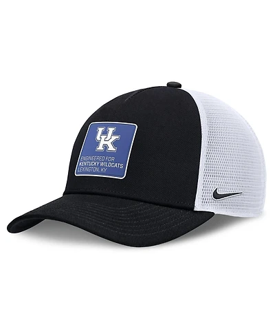 Nike Men's Black/White Kentucky Wildcats 2025 On-Field Rise Engineered Trucker Adjustable Hat