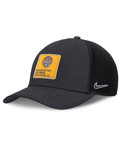 Nike Men's Anthracite/Black Lsu Tigers 2025 On-Field Rise Engineered Trucker Adjustable Hat