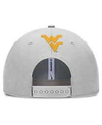Nike Men's Gray West Virginia Mountaineers 2025 Sideline Dust Pinched Rise Adjustable Hat
